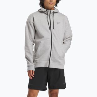 Bluză pentru bărbați Reebok Athlete Full Zip medium grey heather