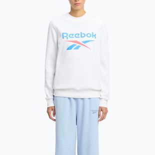 Bluză pentru femei Reebok Identity Big Logo Fleece Crew white/coral/blue