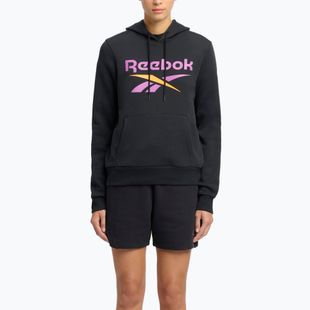 Bluză pentru femei Reebok Identity Big Logo Fleece black/purple rave/electric amber