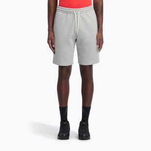 Pantaloni scurți de antrenament pentru bărbați Reebok Identity Small Logo Fleece medium grey heather/vector red