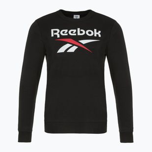 Bărbați Reebok Identity Big Logo Fleece Crew negru/alb/roșu vector tricou
