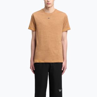 Tricou de antrenament pentru bărbați Reebok Id Train Melange Tech Tee electric amber