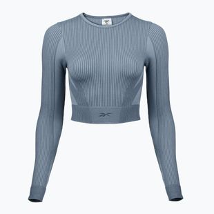 Longsleeve de antrenament pentru femei Reebok RBK Lab Seamless Crop upgrade blue