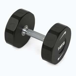Haltă cromată Nike Strength Pro Urethane Dumbbell 16 kg black/white