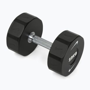 Haltă cromată Nike Strength Pro Urethane Dumbbell 22 kg black/white