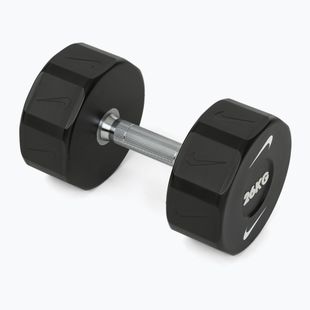 Haltă cromată Nike Strength Pro Urethane Dumbbell 26 kg black/white
