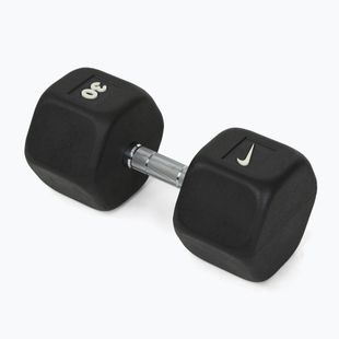 Gantera cauciucată Nike Strength Hex Dumbbell 30 kg black/white