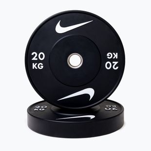 Greutate bumper Nike Strength Rubber Bumper Plates 20 kg black/white