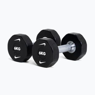 Gantere Nike Strength Pro Urethane Dumbbell 2 x 6 kg black/white