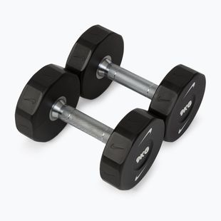 Gantere Nike Strength Pro Urethane Dumbbell 2 x 9 kg black/white