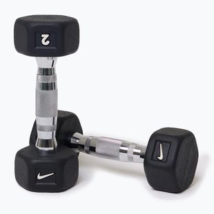 Gantere Nike Strength Hex Dumbbell 2 x 2 kg black/white