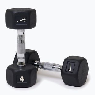 Gantere Nike Strength Hex Dumbbell 2 x 4 kg black/white