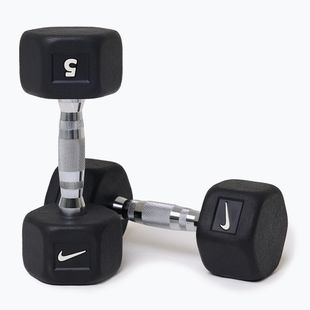 Gantere Nike Strength Hex Dumbbell 2 x 5 kg black/white
