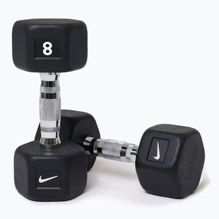 Gantere Nike Strength Hex Dumbbell 2 x 8 kg black/white