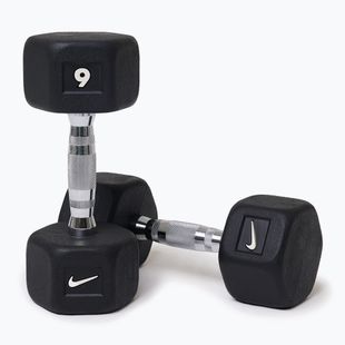 Gantere Nike Strength Hex Dumbbell 2 x 9 kg black/white
