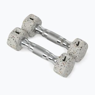Gantere Nike Strength Grind Hex Dumbbell 2 x 1 kg wolf grey