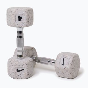 Gantere Nike Strength Grind Hex Dumbbell 2 x 4 kg wolf grey