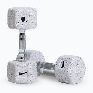 Gantere Nike Strength Grind Hex Dumbbell 2 x 6 kg wolf grey