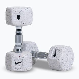 Gantere Nike Strength Grind Hex Dumbbell 2 x 8 kg wolf grey