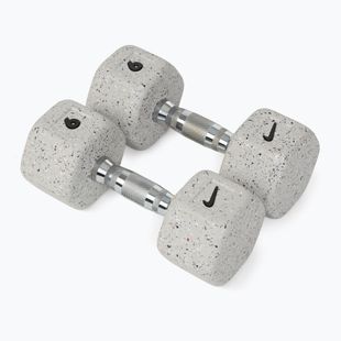 Gantere Nike Strength Grind Hex Dumbbell 2 x 9 kg wolf grey