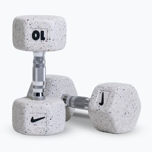 Gantere Nike Strength Grind Hex Dumbbell 2 x 10 kg wolf grey