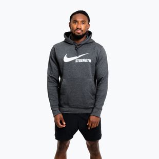 Bluză pentru bărbați Nike Strength Hoodie charcoal/white