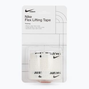 Bandaj elastic coeziv Nike Strenght Flex Lifting Tape white/black