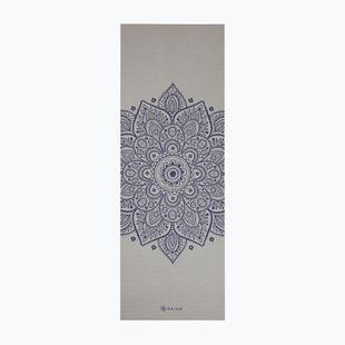 Covoraș de yoga Gaiam Sustained Yoga grey sundial flower