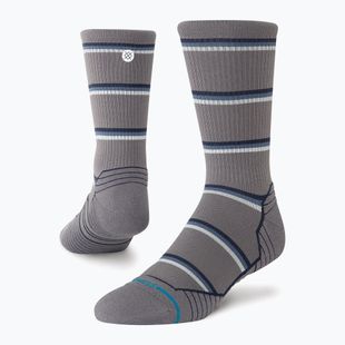 Șosete Stance Multistripe Run Ribbed Crew dark/grey