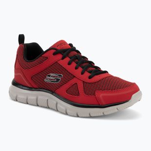 SKECHERS Track Bucolo roșu/negru pantofi de antrenament pentru bărbați