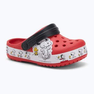 Papuci pentru copii Crocs Fun Lab Snoopy Woodstock Clog Toddler flame