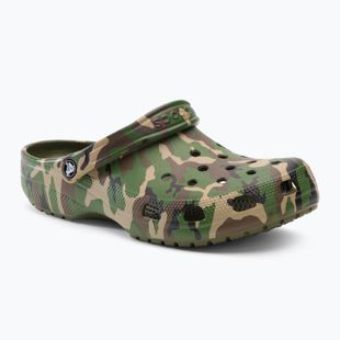 Crocs Classic Printed Camo Clog verde armată/multi flip-flops
