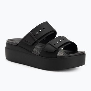 Papuci pentru femei Crocs Brooklyn Low Wedge black