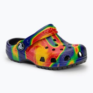 Șlapi pentru copii Crocs Classic Solarized Clog negru/marin pentru copii