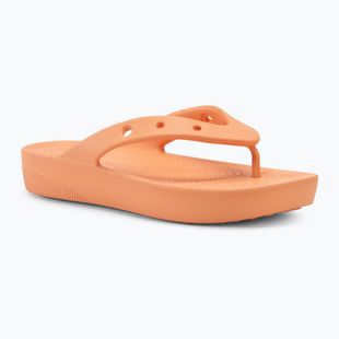 Șlapi de papaya Crocs Classic Platform papaya pentru femei