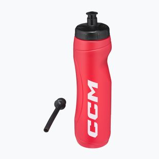 Bidon cu tub CCM 900 ml red