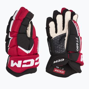 Mănuși de hochei CCM JetSpeed FT680 SR black/red/white