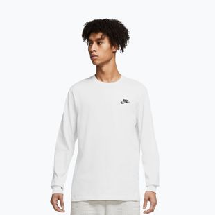 Longsleeve pentru bărbați Nike Sportswear Club white/black