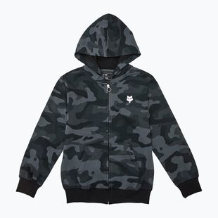 Bluză pentru copii Fox Racing Fox Head Camo Full Zip Jr black camo