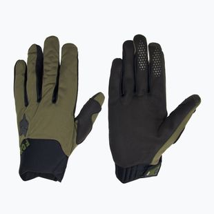 Mănuși de ciclism pentru bărbați  Fox Racing Defend Wind Offroad olive green