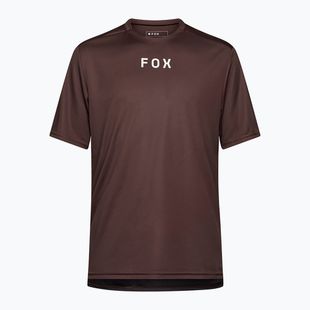 Tricou de ciclism pentru bărbațiFox Racing Ranger Wordmark cocoa brown