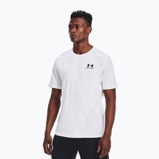 Tricou de antrenament Under Armour Sportstyle pentru bărbați Under Armour Sportstyle Left Chest SS training t-shirt alb/negru