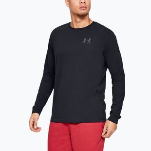 Longsleeve de antrenament pentru bărbați Under Armour Sportstyle Left Chest LS negru 1329585