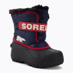 Cizme de trekking pentru copii Sorel Snow Commander nocturnă/roșu velă pentru copii