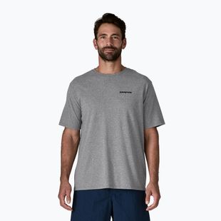 Tricou pentru bărbați Patagonia P-6 Logo Responsibili-Tee gravel heather