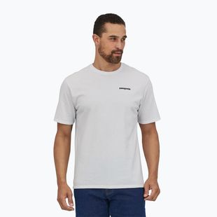 Tricou de trekking pentru bărbați Patagonia P-6 Logo Responsibili-Tee white
