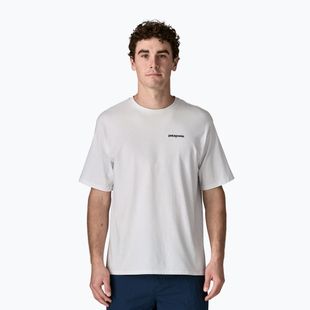 Tricou de trekking pentru bărbați Patagonia P-6 Logo Responsibili-Tee white