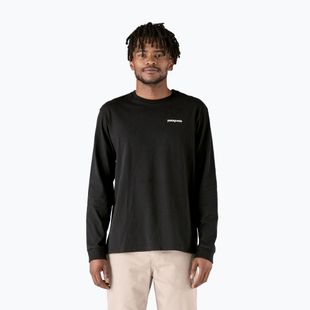 Longsleeve de trekking pentru bărbați Patagonia P-6 Logo Responsibili black