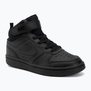 Încălțăminte pentru copii Nike Court Borough Mid 2 black/black/black