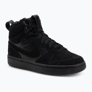Încălțăminte pentru copii Nike Court Borough Mid 2 black/black/black